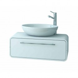 OVAL - Овален PVC шкаф с мивка за баня